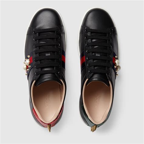 gucci ace studded leather sneaker replica|Gucci ace leather sneaker review.